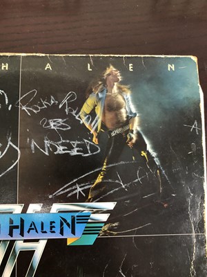 Lot 332 - Van Halen Signed Debut LP - Signed on 1st tour...