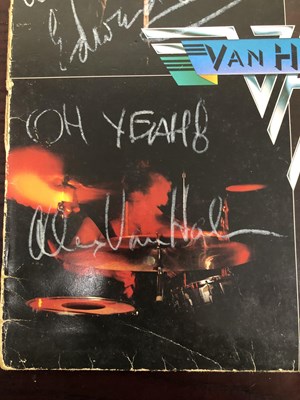 Lot 332 - Van Halen Signed Debut LP - Signed on 1st tour...