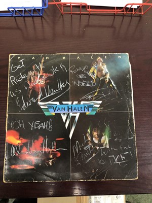 Lot 332 - Van Halen Signed Debut LP - Signed on 1st tour...