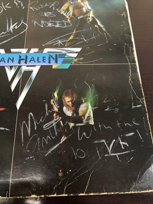 Lot 332 - Van Halen Signed Debut LP - Signed on 1st tour...