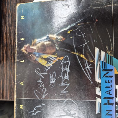 Lot 332 - Van Halen Signed Debut LP - Signed on 1st tour...