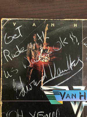 Lot 332 - Van Halen Signed Debut LP - Signed on 1st tour...