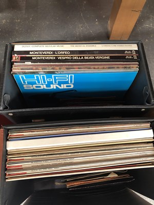 Lot 343 - 2 Record Cases mostly Classical LP Records + a...