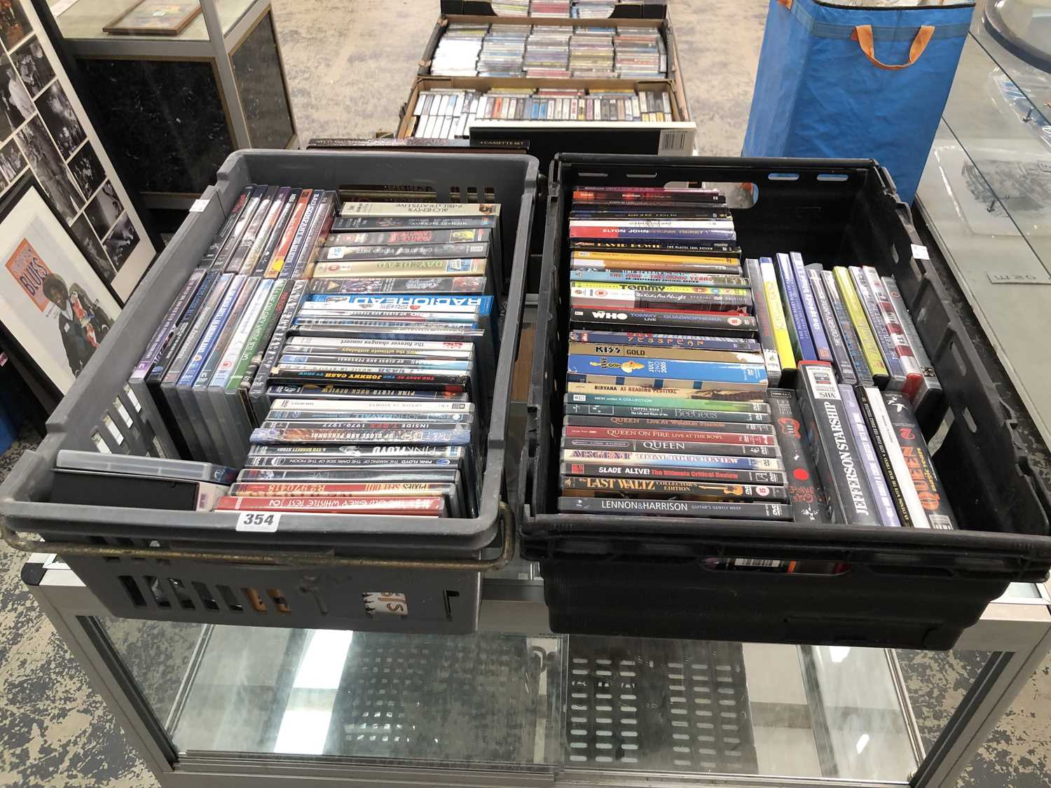 Lot 354 - A quantity of Rock / Pop DVDs including The...