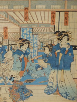 Lot 133 - After Utagawa Kunisada (1786-1865), A group of...