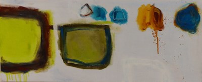 Lot 135 - Michelle Cobbin (21st C.) Abstract oil on...