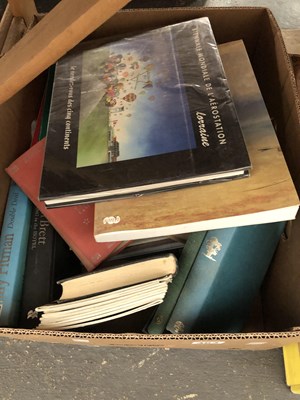 Lot 364 - Two boxes of various books.