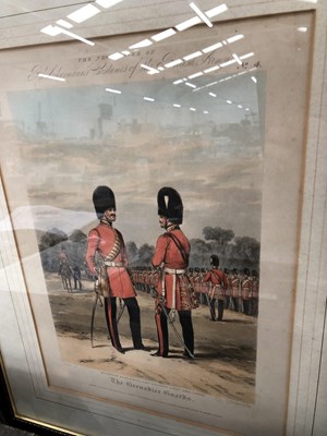 Lot 368 - Three vintage military prints of Grenadier guards