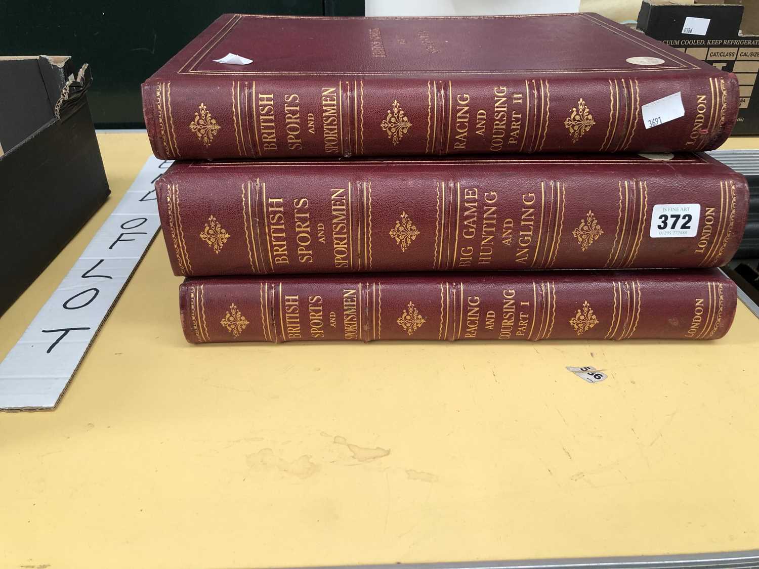 Lot 372 - British sports and sportsmen, three books,...