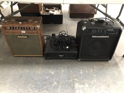 Lot 401 - Aslin Dane amplifier, a Rocktron Amp, and a...