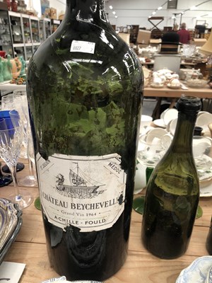 Lot 415 - A Chateau Beychevelle large vintage glass wine...