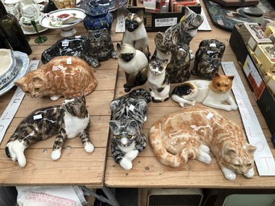 Lot 417 - A collection of Winstanley cats and others