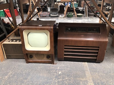 Lot 418 - A vintage wooden cased Kolster-Brandes radio...