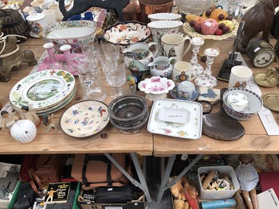 Lot 423 - China and glass - a commemorative glass dated...