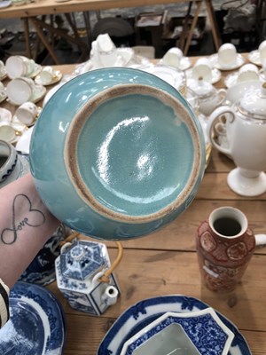 Lot 426 - A Delft blue and white vase, Japanese, Chinese...