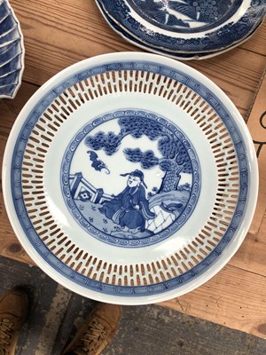 Lot 426 - A Delft blue and white vase, Japanese, Chinese...