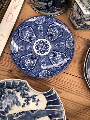 Lot 426 - A Delft blue and white vase, Japanese, Chinese...