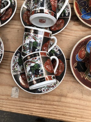 Lot 429 - A Chinese cork diorama, Chinese figures,...