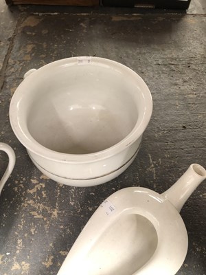 Lot 430 - The Ideal bed and douche slipper, a ceramic...
