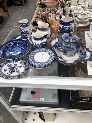 Lot 433 - Blue and white wares to include Spode, fords...