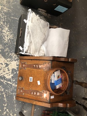 Lot 440 - An arts and crafts coal scuttle, a small...