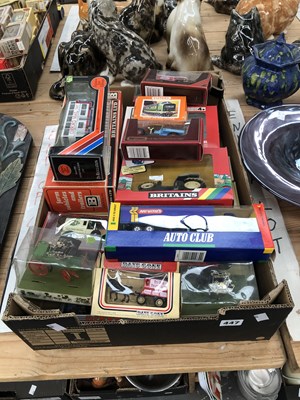 Lot 447 - Boxed toy cars- Matchbox, Britains Ltd, Gilbow,...