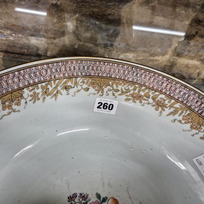 Lot 260 - A Chinese porcelain punch bowl, the exterior...