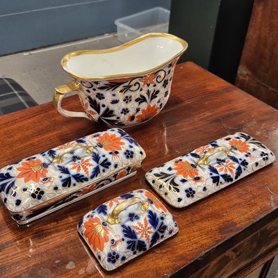 Lot 272 - A 19th century Paris porcelain Imari palette...