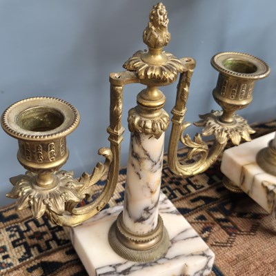 Lot 273 - A late 19th century French marble and ormolu...