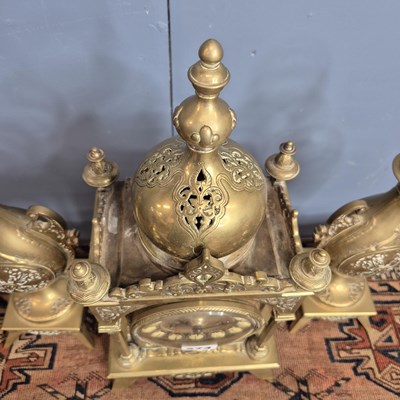 Lot 274 - A 19th century French Islamic taste clock...