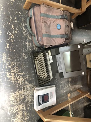 Lot 454 - A cased Toshiba T3100 personal computer with...