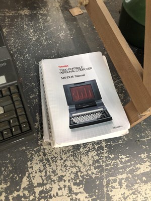 Lot 454 - A cased Toshiba T3100 personal computer with...