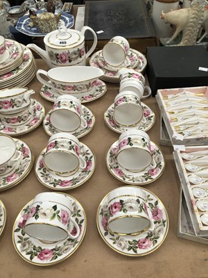 Lot 465 - A Royal Worcester Royal Garden pattern coffee...