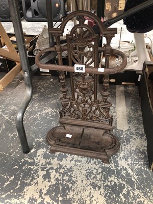 Lot 468 - A cast iron stick stand
