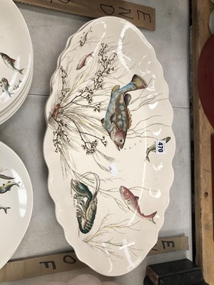 Lot 470 - A Johnson pottery fish service