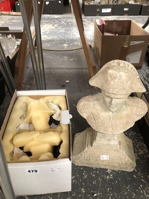 Lot 479 - Two busts of Napoleon