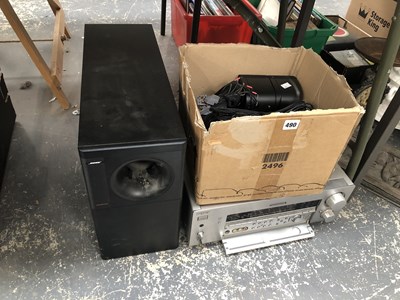 Lot 490 - A Sony sound system together with Bose speakers