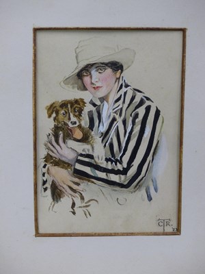 Lot 166 - CTR. (Monogram) (c.1923) Study of a young lady...