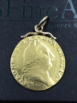 Lot 2 - Georgian 1788 22ct gold Spade Guinea coin with...