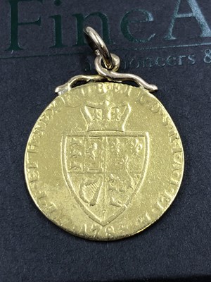 Lot 2 - Georgian 1788 22ct gold Spade Guinea coin with...