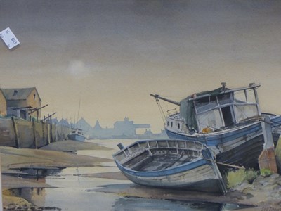 Lot 177 - Tom Paintain. (20th century)  Abandoned boats...