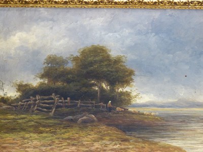 Lot 178 - N. Davis (19th/20th-century) Meadows at...