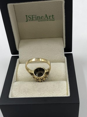 Lot 5 - A 9ct hallmarked gold vintage sapphire and...