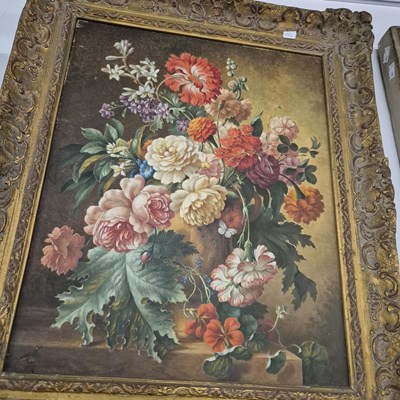 Lot 192 - 17th-century school.  Still life of flowers in...