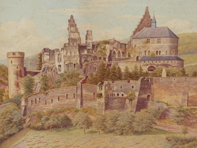 Lot 238 - John Myers (19th/20th century. Old Castle near...