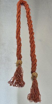 Lot 65 - An antique coral-beaded multi-strand rope...