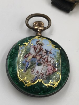 Lot 40 - A 9ct hallmarked gold Swiss-made ladies'...