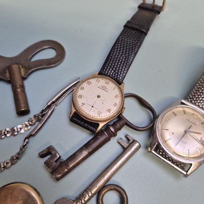 Lot 55 - Watches- a hallmarked 9ct gold head only...