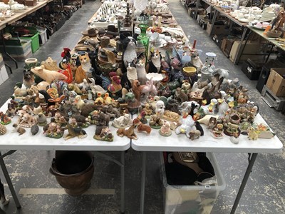 Lot 494 - A collection of dogs, cats and other ceramic...