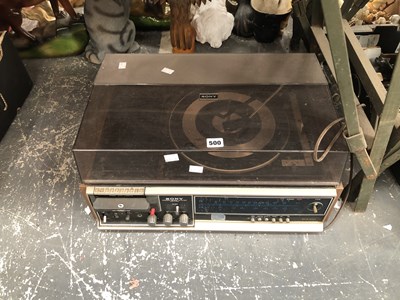 Lot 500 - A Sony music system to include a turntable